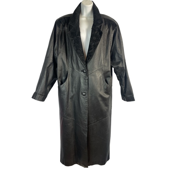 Global Identity Jackets & Blazers - Global Identity G-III Vintage Long Leather Jacket Size Large